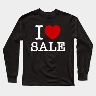 I HEART [LOVE] SALE Long Sleeve T-Shirt